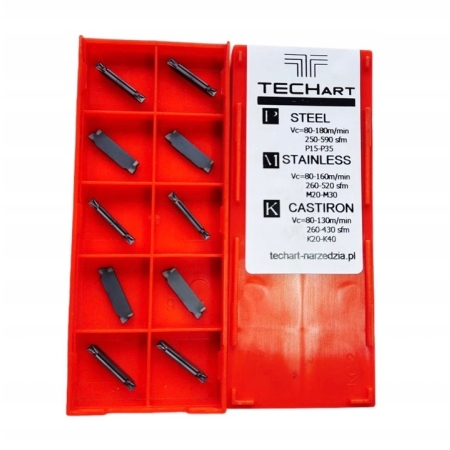 Płytki MGMN 200 wkładki do rowków przecinania